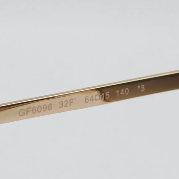 NEW GUESS GU6098 32F GOLD BROWN GRADIENT AVIATOR WOMEN'S SUNGLASSES 64-1… - Picture 9 of 11